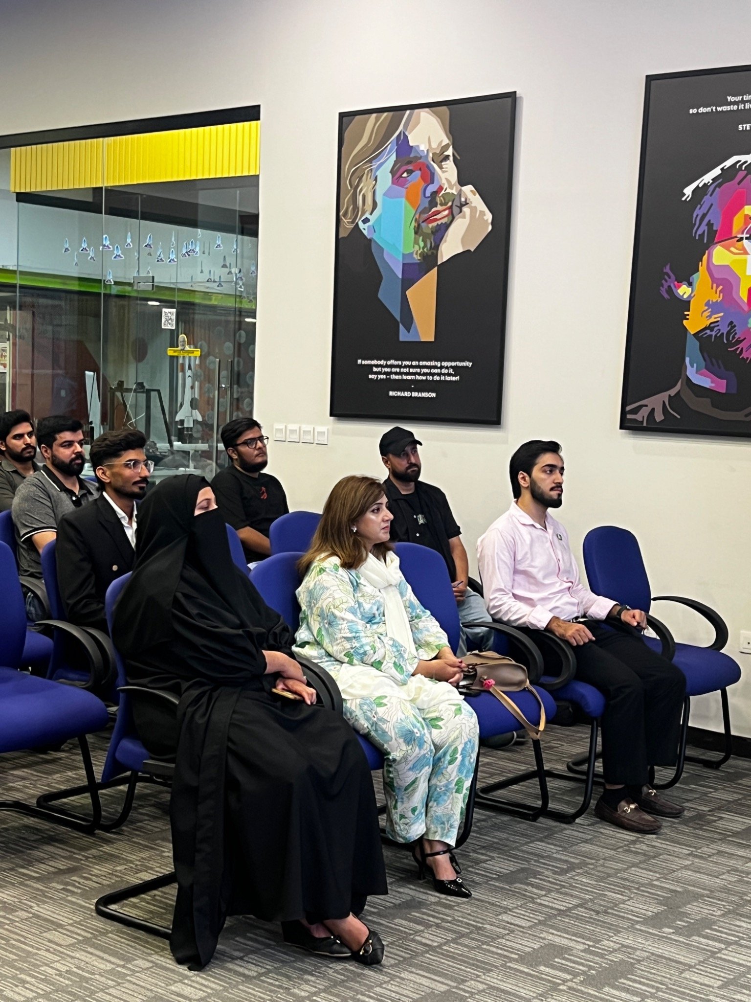 Attendees seated during the SM Intern Connect event